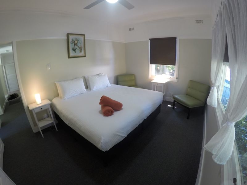 Bedroom 1 - Queen Bed or 2 Singles if requested - garden view